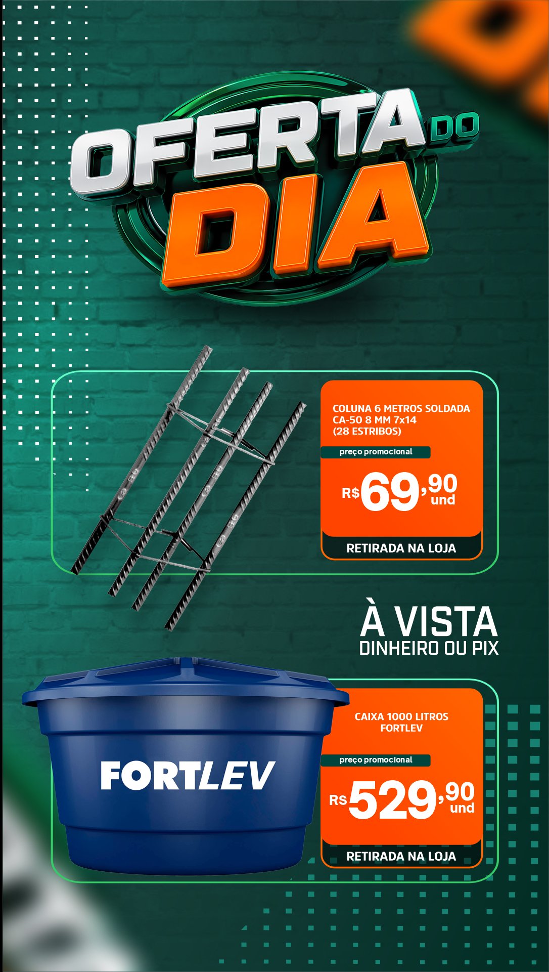 Oferta: Telha Tropical 6mm e Vaso Sanitário Araxa